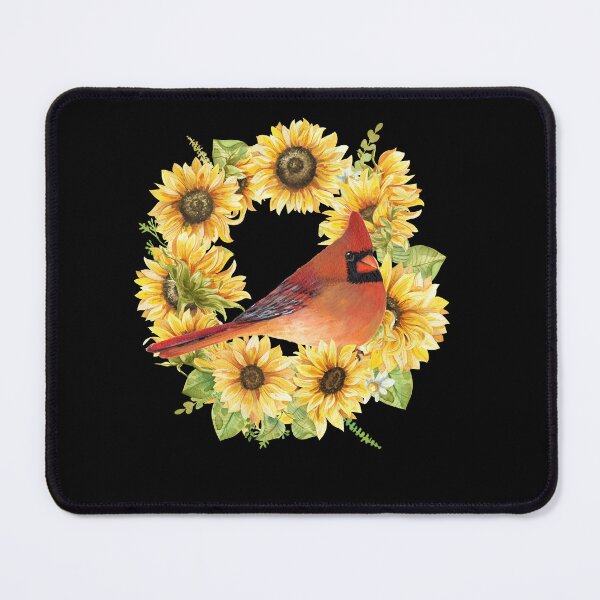 Item preview, Sunflower Cardinal Bird Art designed and sold by Roy & Tiffany.