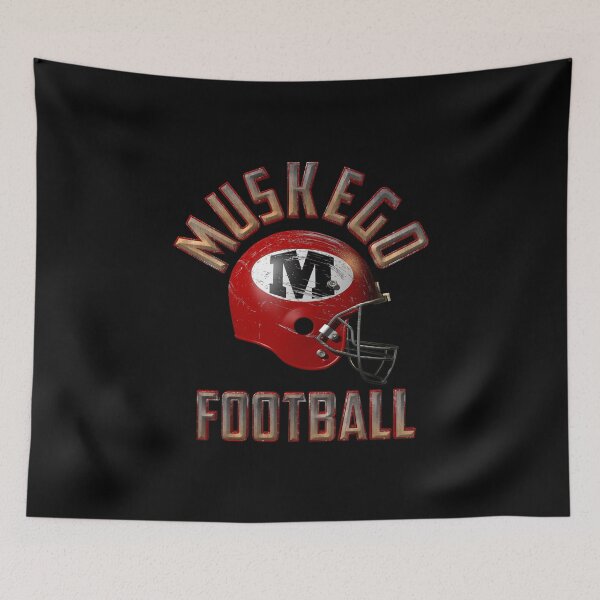 Item preview, Muskego Warriors Retro Football Helmet and Arch Text designed and sold by Michael Milewski.