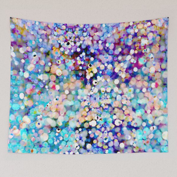 Item preview, Spotty dots abstract aqua blue earth digital organic art designed and sold by MisprintArt.