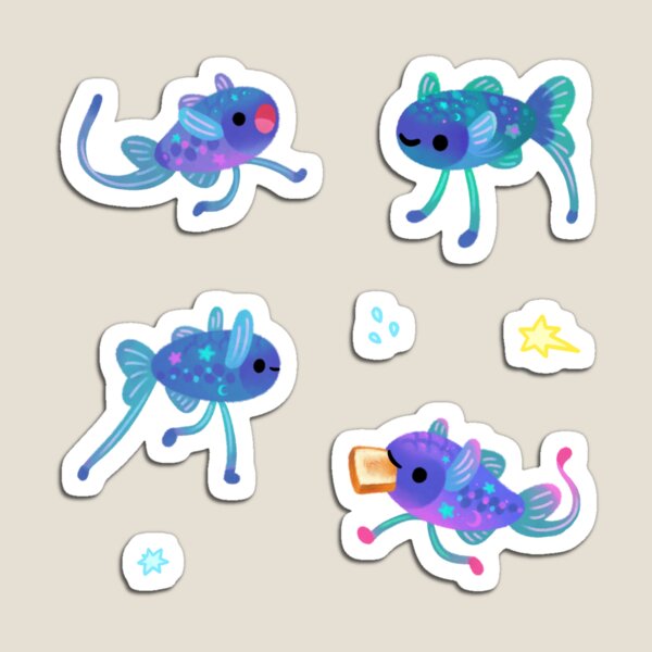 Item preview, Cheerful tripod fish designed and sold by pikaole.