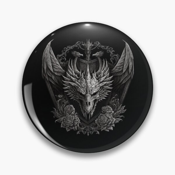 Item preview, Dragon skull crest designed and sold by Fablemyst.