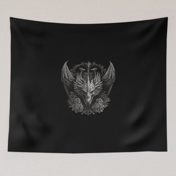 Item preview, Dragon skull crest designed and sold by Fablemyst.