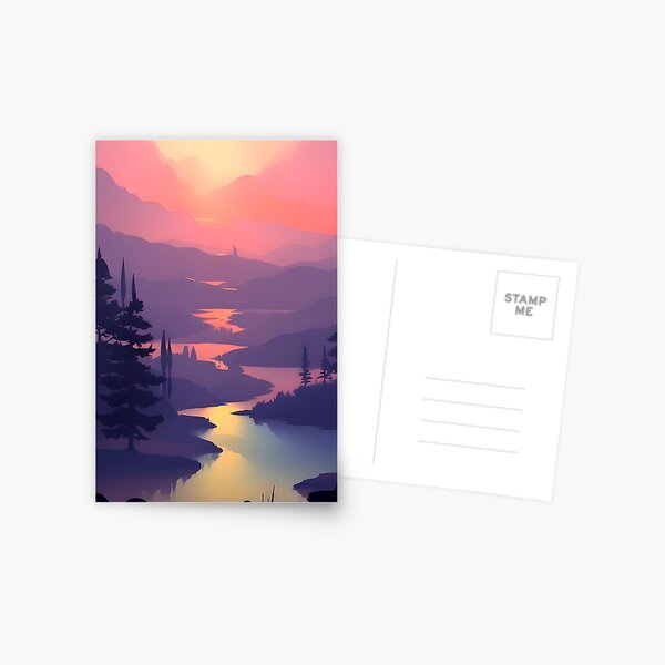 Item preview, Bring the Beauty of Rivers into Your Home with Our Stunning Minimalist Art Prints designed and sold by supeart.