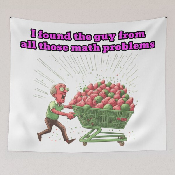 Item preview, Funny Fruit Guy From Math Problems  designed and sold by SilverAndGolden.