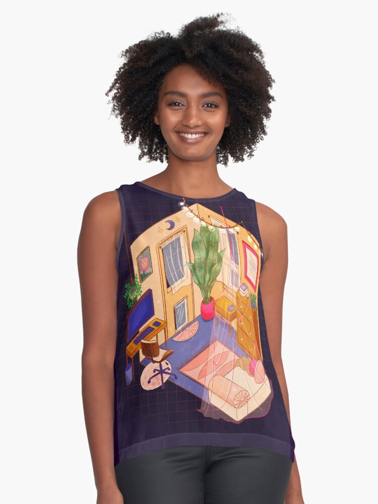 Item preview, Sleeveless Top designed and sold by Flickingjane.