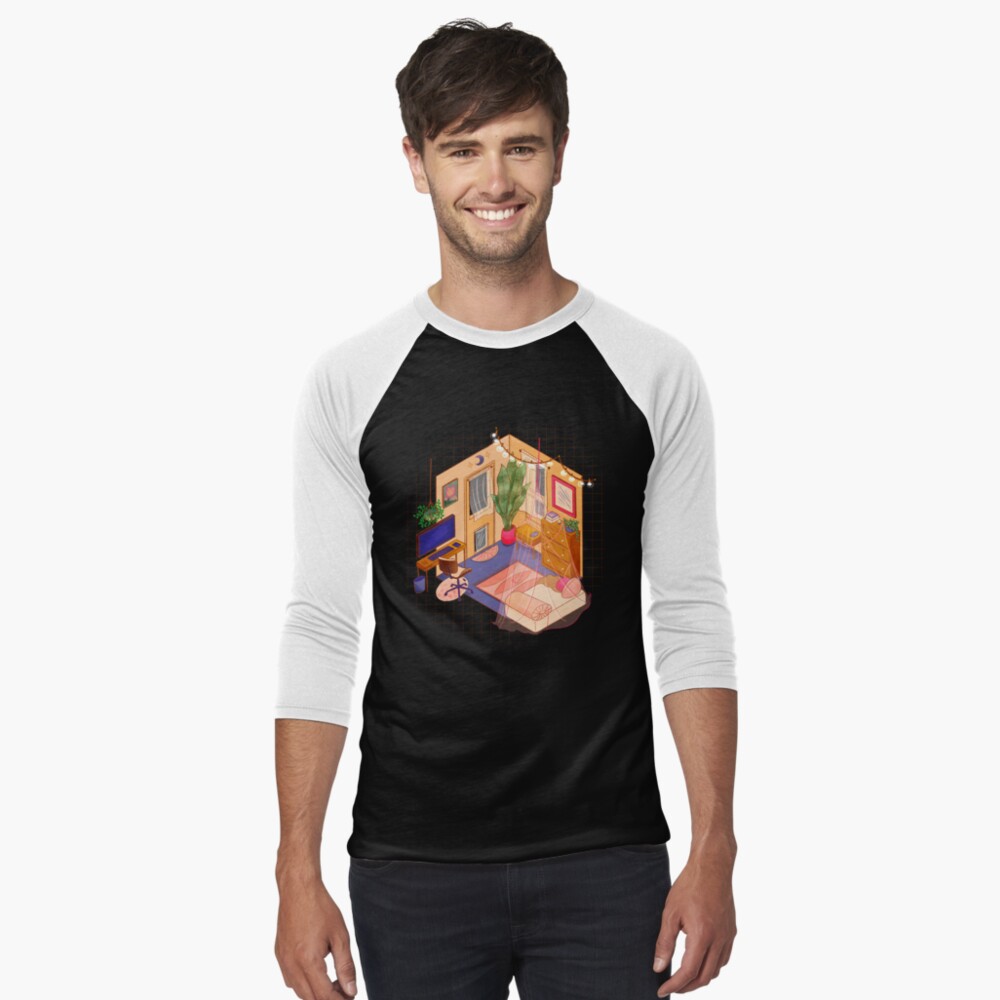 Item preview, Baseball ¾ Sleeve T-Shirt designed and sold by Flickingjane.