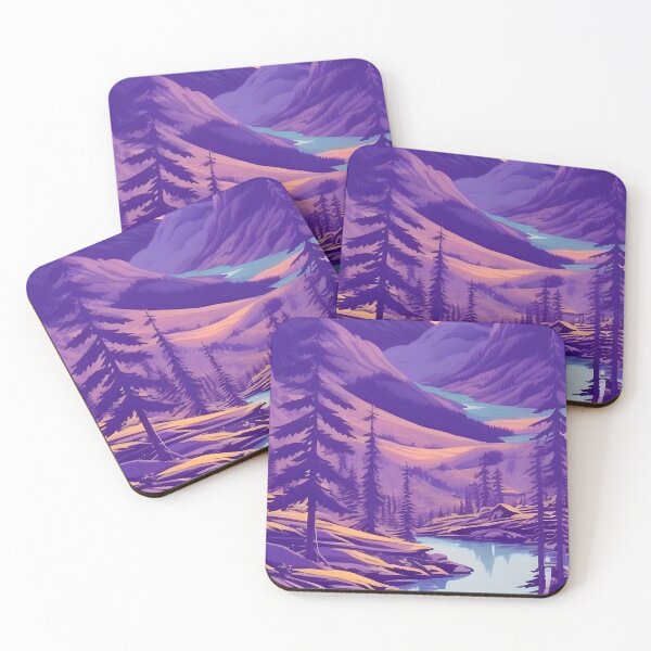 Item preview, Minimalist Matte Painting of Bavarian Alps: A Stunning Addition to Your Home Decor designed and sold by supeart.