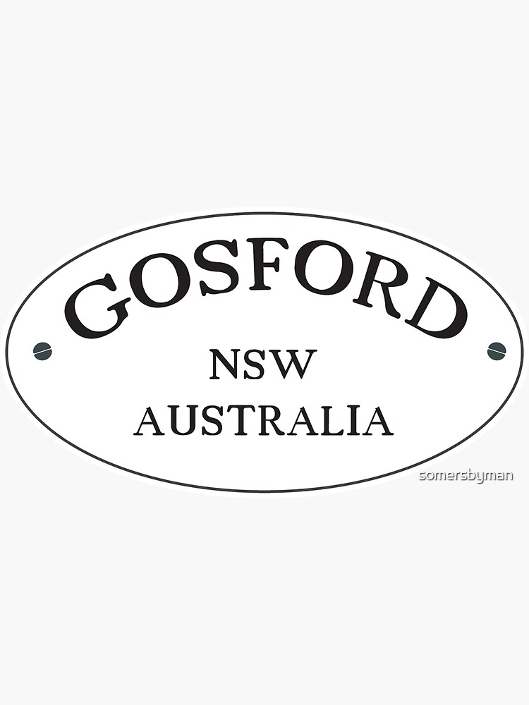 "How To Get To Gosford TShirt Design My Happy Place" Sticker for Sale
