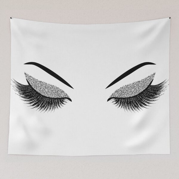 Item preview, Glittery silver lashes designed and sold by sashica.