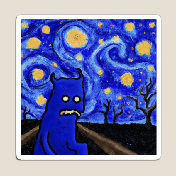 Item preview, Dark Blue Monster designed and sold by abstractmonster.