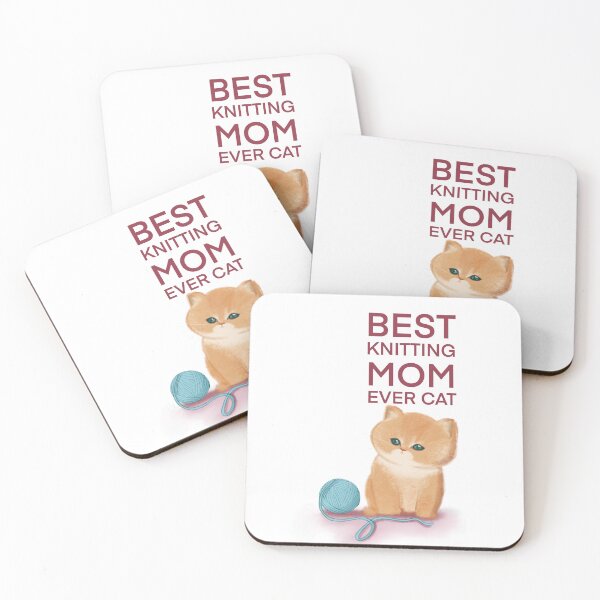 Item preview, Best Knitting Mom Ever Cat designed and sold by Myartbeyours.