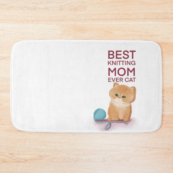 Item preview, Best Knitting Mom Ever Cat designed and sold by Myartbeyours.