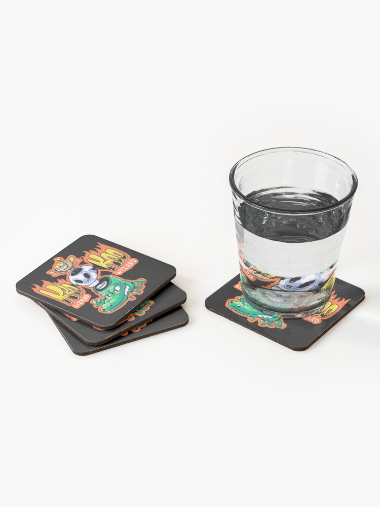 Alternate view of Rawr Lizard Wizard! Coasters (Set of 4)