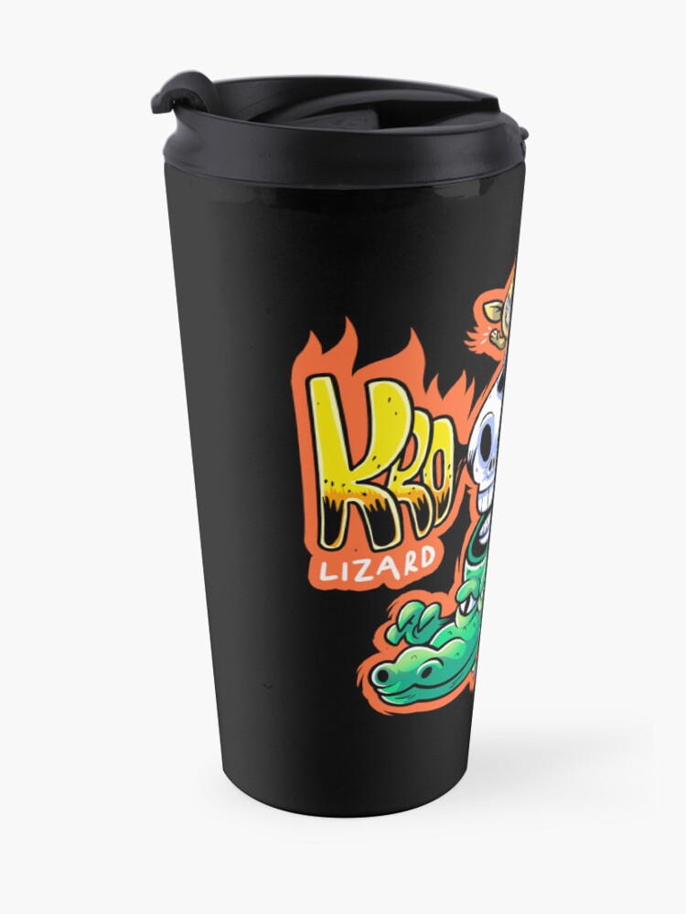 Alternate view of Rawr Lizard Wizard! Travel Coffee Mug