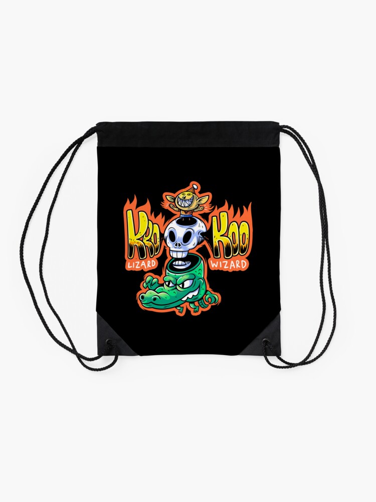 Alternate view of Rawr Lizard Wizard! Drawstring Bag