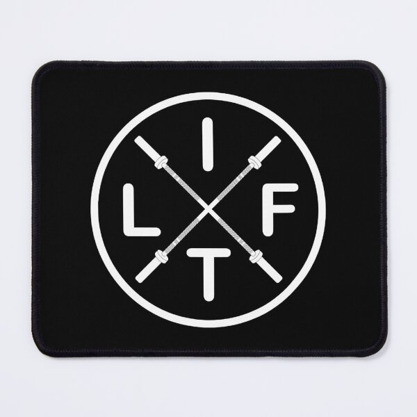 Item preview, LIFT Weightlifting Fitness Barbells Crossed Circle designed and sold by GeorgiHeyward.