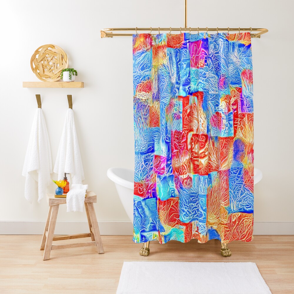 Light bright energy Shower Curtain