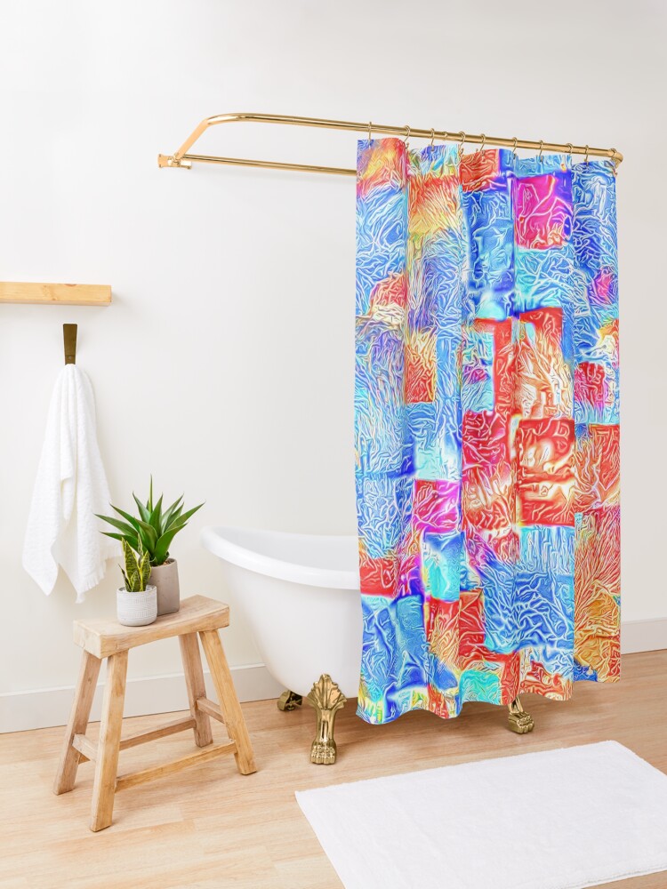 Alternate view of Light bright energy Shower Curtain