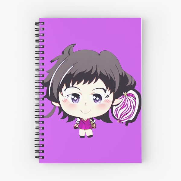 Item preview, Adorable kawaii girl in purple dress, cute kawaii designed and sold by AleKawaiiDesign.