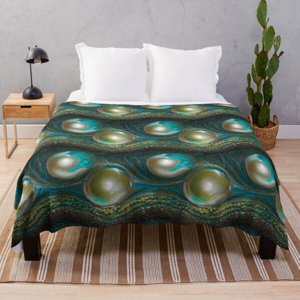 Item preview, Pearl Paradise 3D Digital Painting - Unique Seamless Psychedelic Orbs by BadassBazaar designed and sold by BadassBazaar.