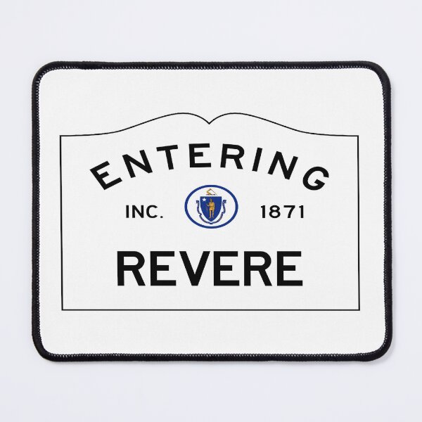 Item preview, Entering Revere Road Sign - Revere, Massachusetts designed and sold by SouthShorePics.