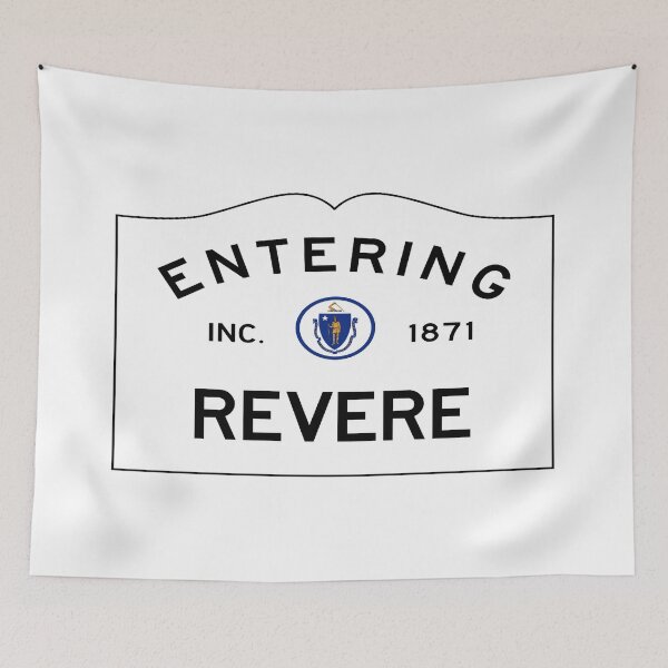 Item preview, Entering Revere Road Sign - Revere, Massachusetts designed and sold by SouthShorePics.