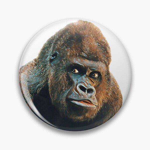 Item preview, Graphic Gorilla Art Print - For a gorilla lover, for a nature lover, for a conservationist. designed and sold by Wentoo.