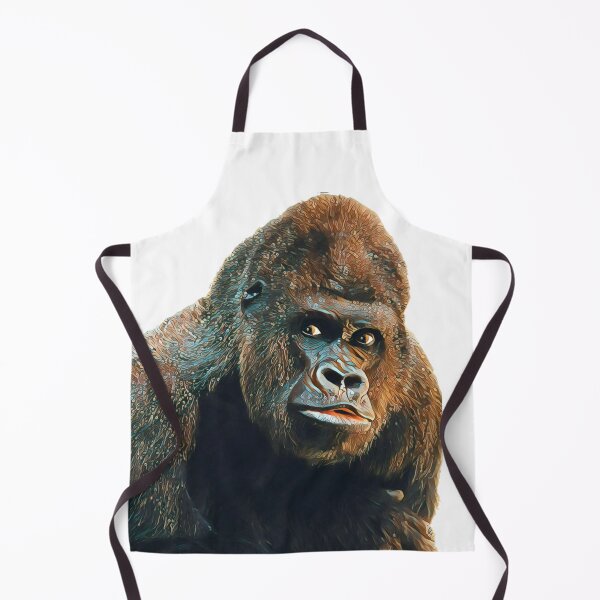 Item preview, Graphic Gorilla Art Print - For a gorilla lover, for a nature lover, for a conservationist. designed and sold by Wentoo.