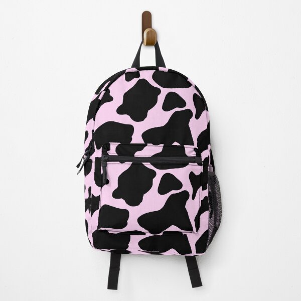 Item preview, #1 cow print black pink designed and sold by PinkRabbitArt.