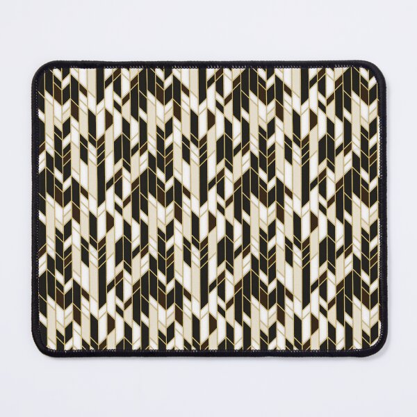 Item preview, 1920s Aesthetic Brown, White and Gold Art Deco Great Gatsby Panels Pattern designed and sold by MadfishDesigns.