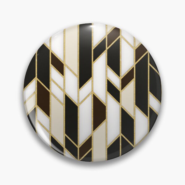 Item preview, 1920s Aesthetic Brown, White and Gold Art Deco Great Gatsby Panels Pattern designed and sold by MadfishDesigns.