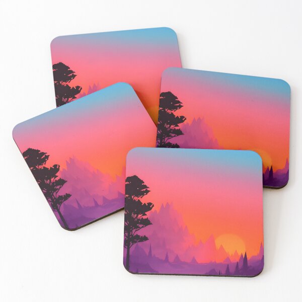 Item preview, Minimalist Landscape Mountain Trees Prints: A Unique and Eye-catching Addition to Your Home designed and sold by supeart.