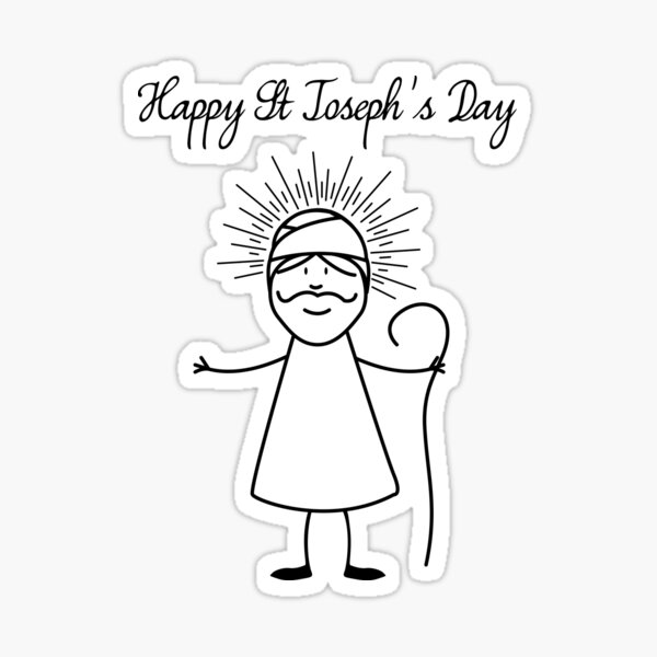 Happy Saint Joseph's Day Sticker