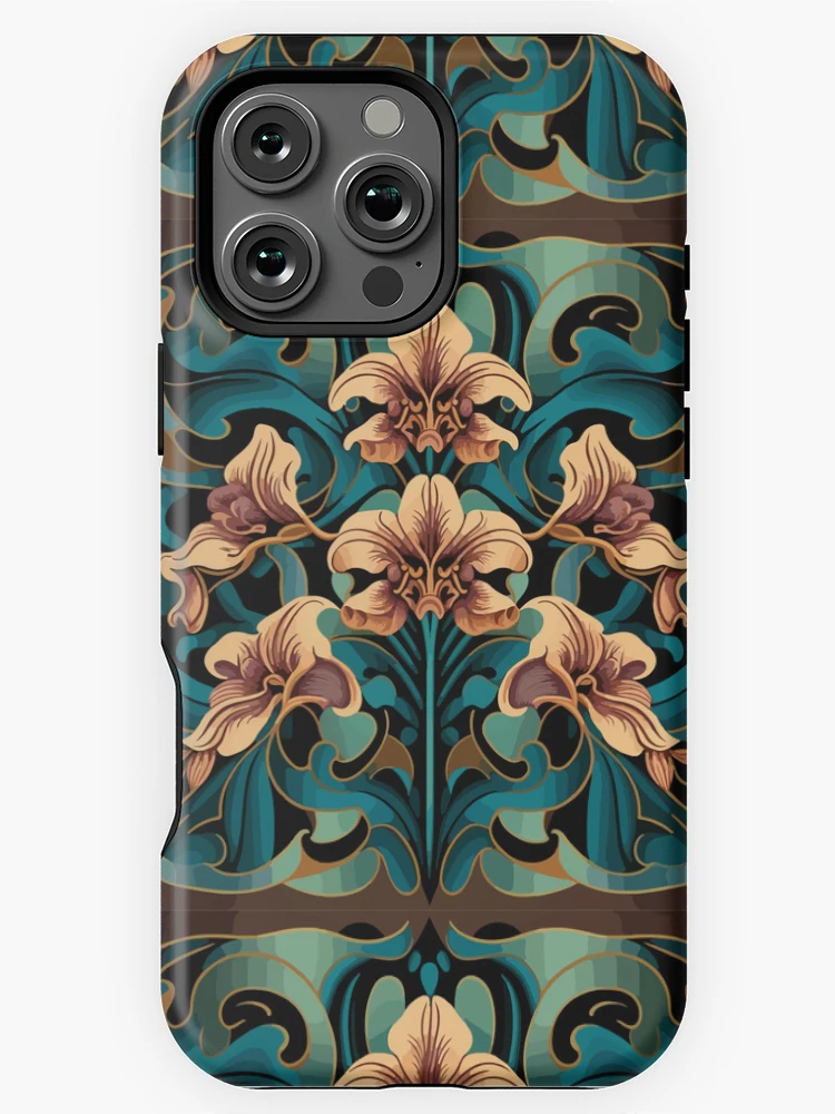 Stunning Art Deco/ Art Nouveau Orchid Flower Pattern