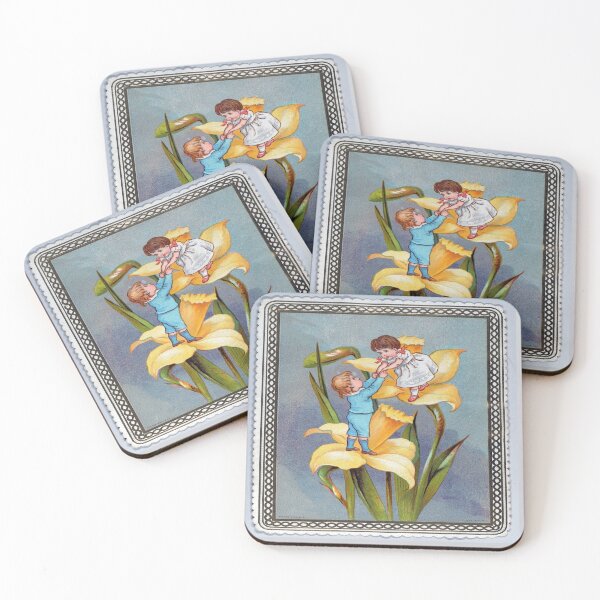 Item preview,  Vintage Daffodils Flowers Valentines Day,old fashioned valentine,retro valentine,antique valentine, designed and sold by Tamas Das.
