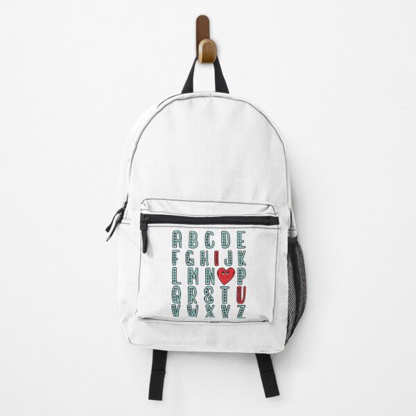 Item preview, Alphabet ABC I Love You with blue lettering, Gift Ideas for Kindergarten or Nursery School Teachers designed and sold by JoyOfHopeStore.