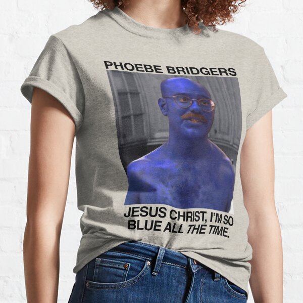 Vista previa del artículo con la obra «Jesucristo, estoy tan triste todo el tiempo - Phoebe Bridgers Tobias Funke Arrested Development Parodia Crossover», diseñado y vendido por Second-Best.