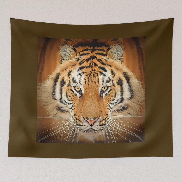 Item preview, Stunning Tiger Face Art Print - For a tiger lover, for a nature lover, for a conservationist. designed and sold by Wentoo.