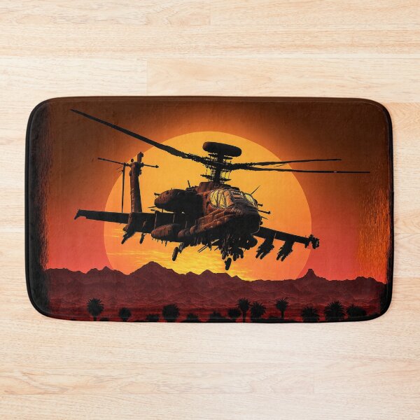 Item preview, AH-64 Apache flying into sunset designed and sold by ChargedShapes.