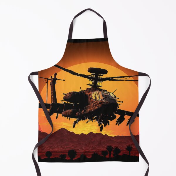 Item preview, AH-64 Apache flying into sunset designed and sold by ChargedShapes.