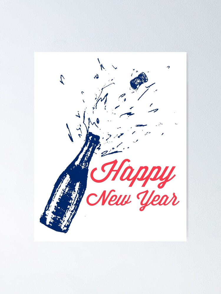 15 RARE HAPPY NEW YEAR Holiday 2.5” x 2.5/" Party Favor Stickers