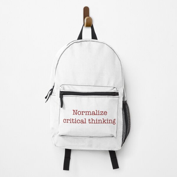 Item preview, Normalize critical thinking designed and sold by CamoQuotes.