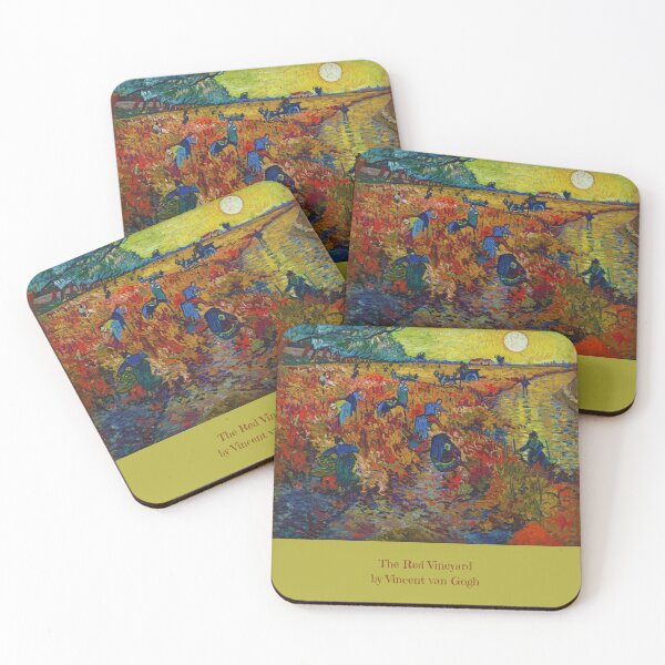 Item preview, "The Red Vineyard" by Vincent van Gogh designed and sold by VintageArtByIda.