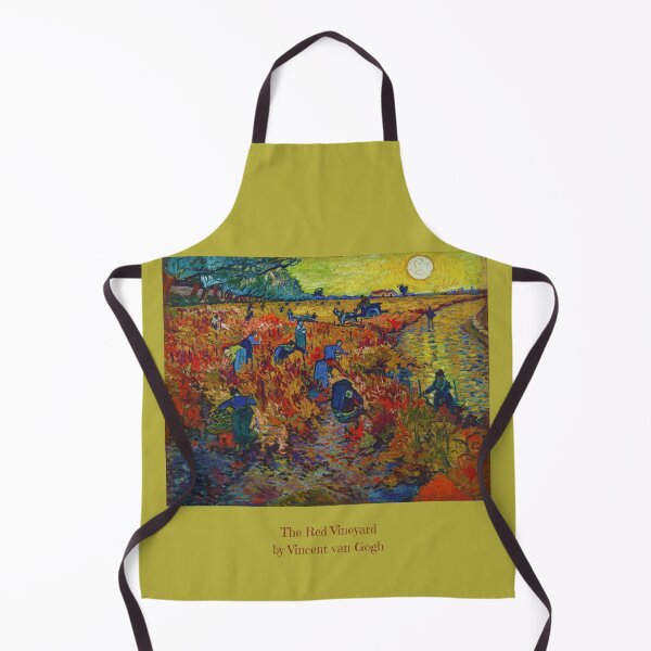 Item preview, "The Red Vineyard" by Vincent van Gogh designed and sold by VintageArtByIda.