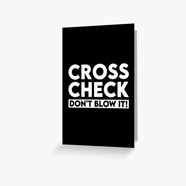 Cross Check Don't Blow It Aviation Funny Flight Attendant Quotes | Poster