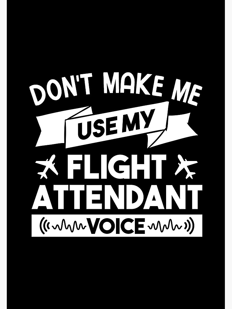 Cross Check Don't Blow It Aviation Funny Flight Attendant Quotes Poster  for Sale by waleshop