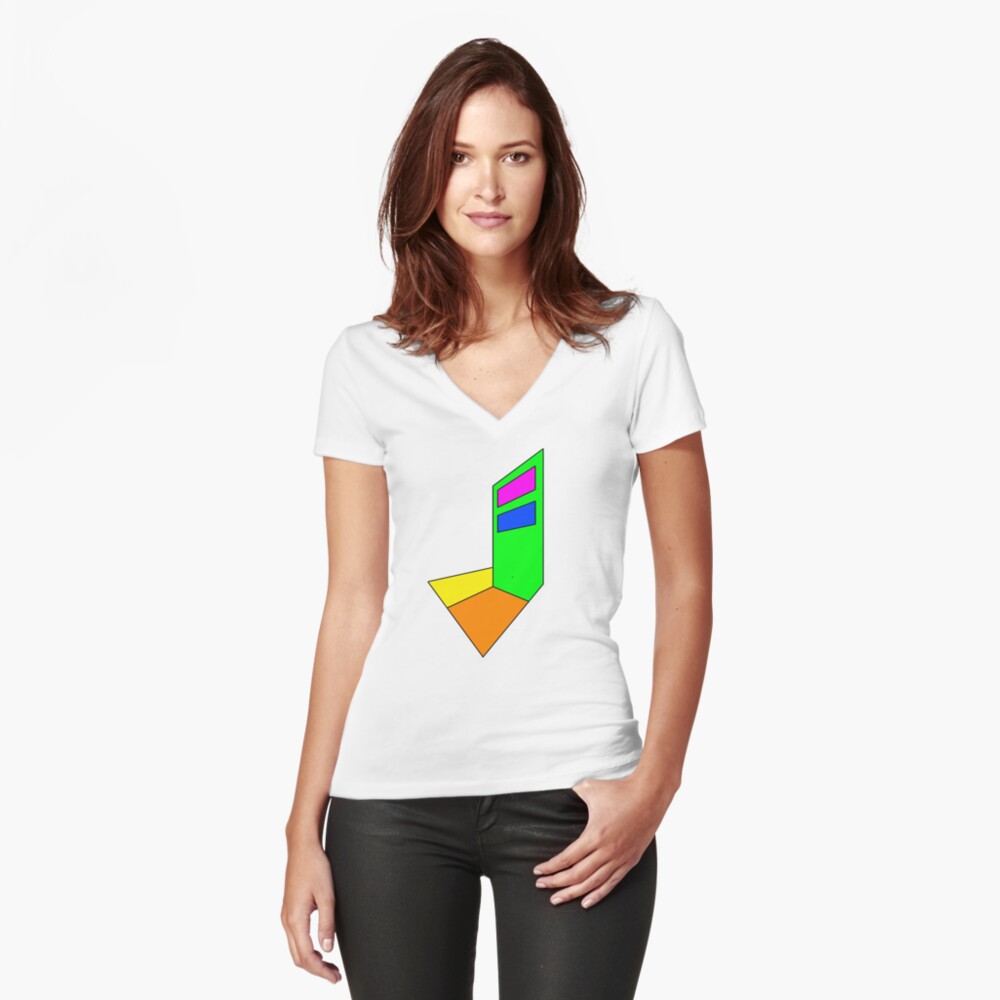 Item preview, Fitted V-Neck T-Shirt designed and sold by bpatrickvoice.
