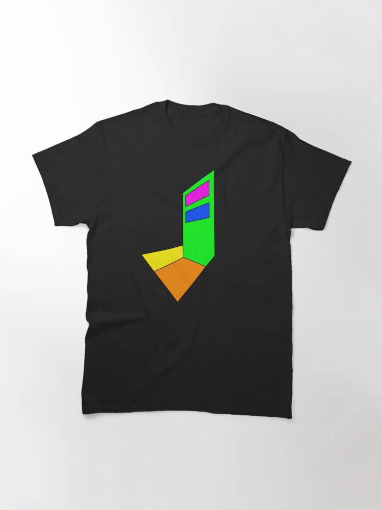Thumbnail 3 of 7, Classic T-Shirt, Townhouse (New York City) Abstract designed and sold by bpatrickvoice.