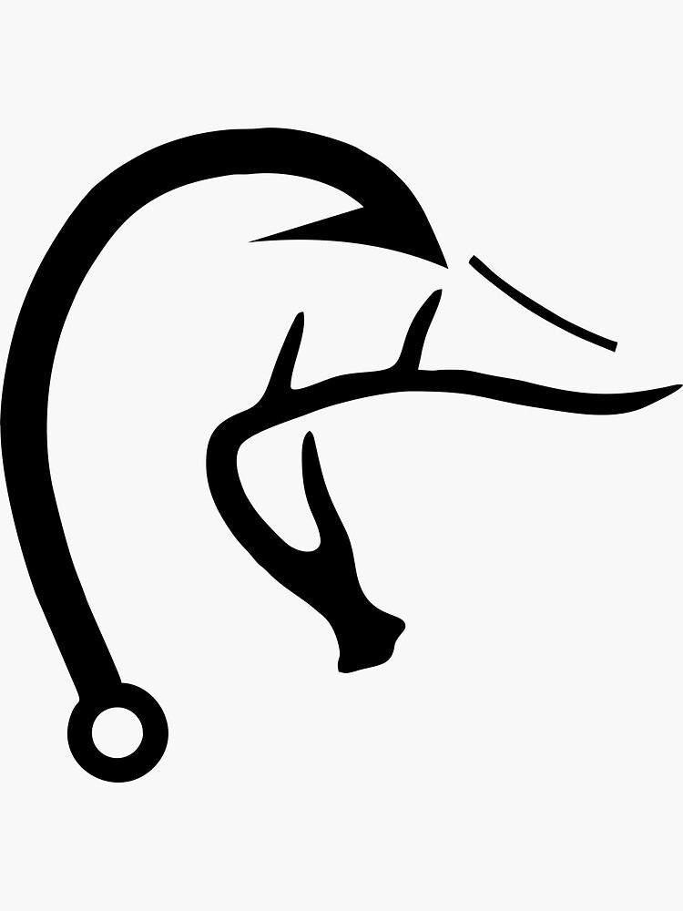 "Duck Deer Hook Hunting & Fishing" Sticker by 336433643 Redbubble