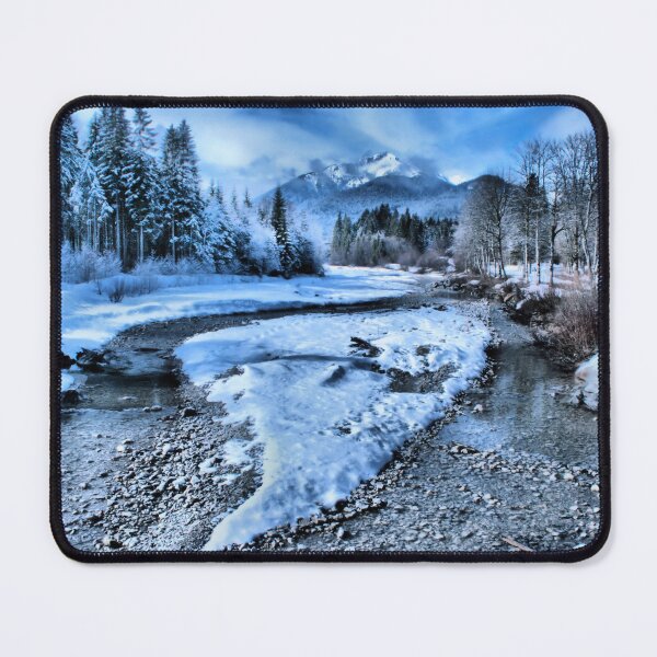 Item preview, Snow Scene - mountains and nature - photography lovers designed and sold by artyfartypants.
